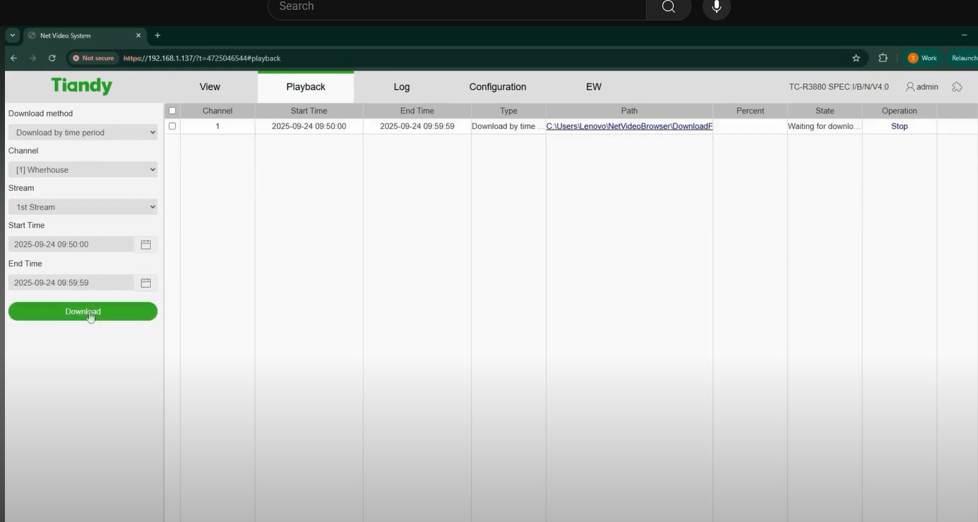 How to Download NVR Playback Files from Web Interface