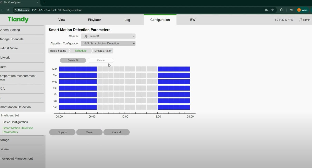 How to activate Smart Motion Detection Mobile Notification